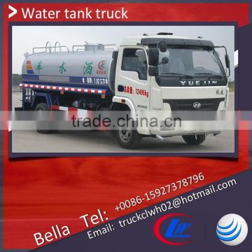 YUEJIN 6000 liter water tank truck , 6-8m3 street water spray truck