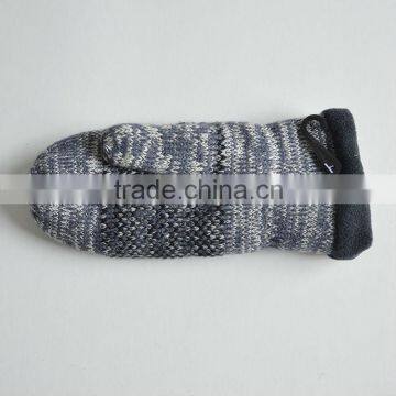Cheapest Knitted Gloves Ladies Soft Winter Heated Gloves With Black Grey Warm Mittens photo-2