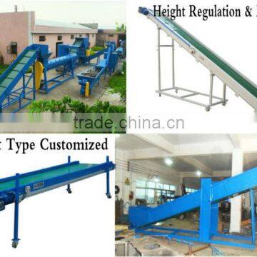 Customized Adjustable Height Inclined Movable Belt Conveyor