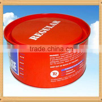 Wax Tin Box for Car Wax, Tinplate with CMYK Printing