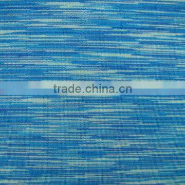 High color fastness 87% polyester 13% spandex blue and white underwear yarn dye fabric