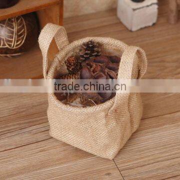 natural laminated jute storage bag