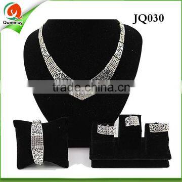 2016 hottest selling and high quality JQ030 silver jewelry set