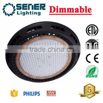 UFO LED High Bay Light MeanWell Drive SMD3030 Chips Dimmable led high bay light 100w