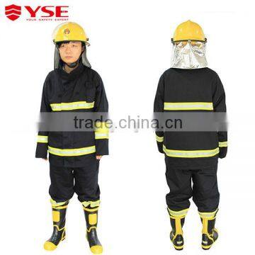 Fireman protective suit with 4 layers