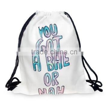 hot sale full printing wholesale hemp bag drawstring