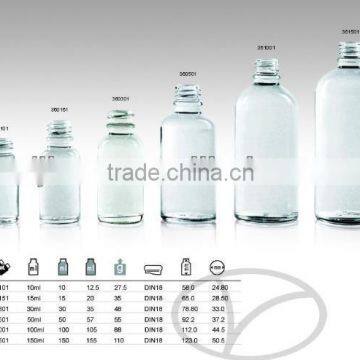 6 types soda-lime injection glass bottles