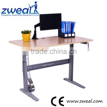 factory supply adjustable sit and stand computer desk