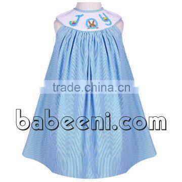JOY With Bunny Hand Smocked Bishop Dress photo-2