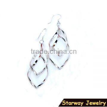 >>>Best selling chic wholesale twisted hoop earrings/