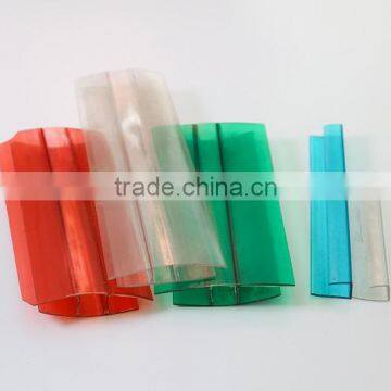 XINHAI H PC Profiles for Polycarbonate Hollow Sheet and Solid Sheet Accessories H PC Profiles