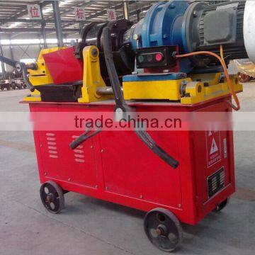 Steel bar rib peeling and threading machine