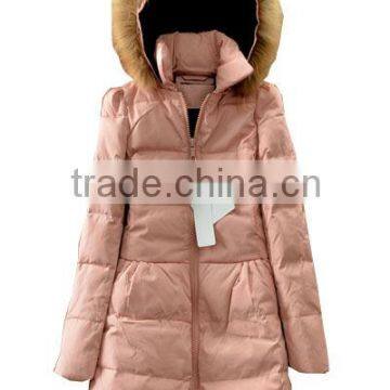 clothing factory in china 2014 ladies beautiful fashion down coat