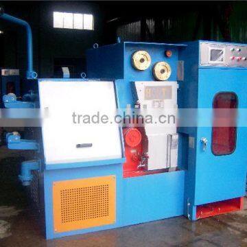 Fine wire drawing machine with annealer