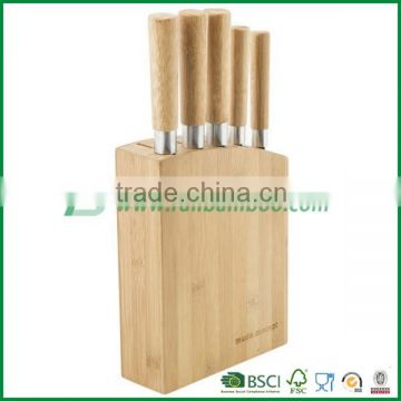 Bamboo wooden knife stand