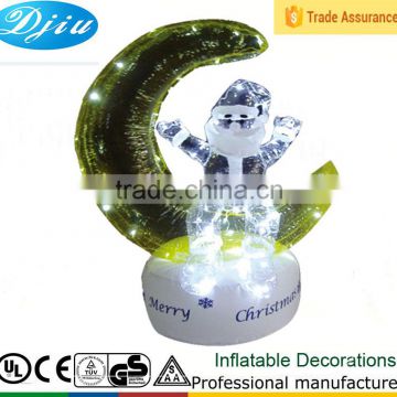 DJ-546 outdoor christmas light decoration inflatable santa claus sitting on the moon ball