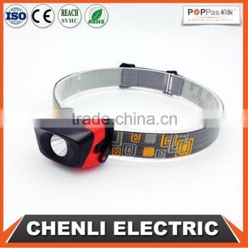 POPPAS T10 3AAA headlamp operated light fashion running outdoor walking led light headlamp