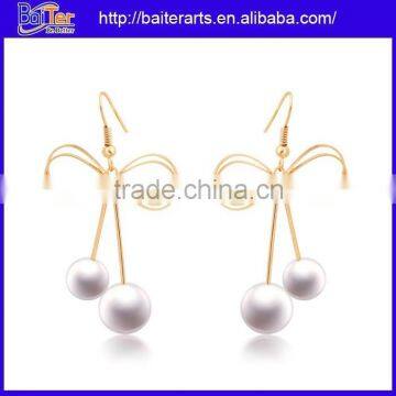 Supplier Fashion 316L Stainless Steel White And Yellow Gold Earrings photo-5