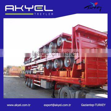 Factory 40ft Flatbed Platform Container carrier Semi Trailer