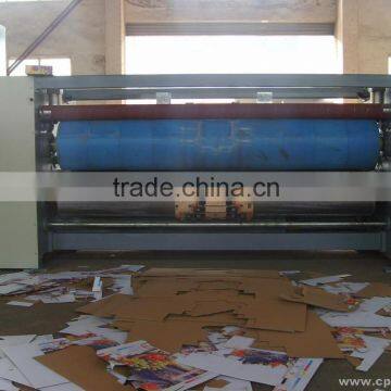 corrugated carton box making machine lead edge feeder high speed rotary die cutter