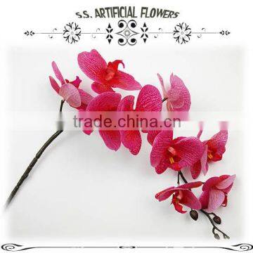 Real touch artificial red orchid for sale