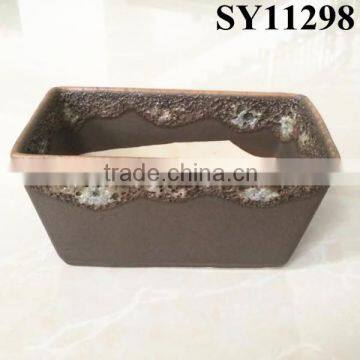 rectangular planter pots flower planter