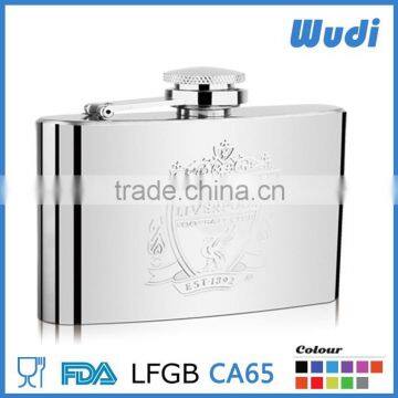 sanding matt finish stainless steel hip flask ,with custom logo HF202