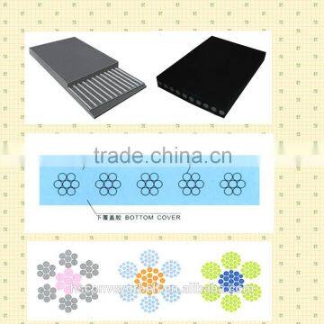 Steel mesh cord rubber conveyor belt in coal mine