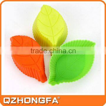 New Hot Leaf Shaped Food Grade fondant mold 3d silicon mould