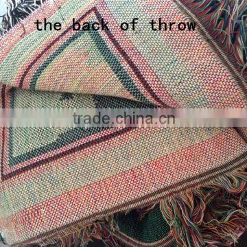 China Customized Design Woven Throw and Blankets, Jacquard Technics, 50*60" Size