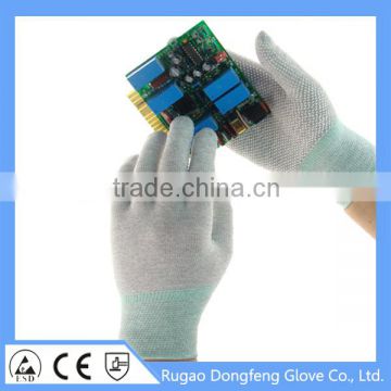 ESD PVC Dot Palm Gloves - Electronic Parts Handling