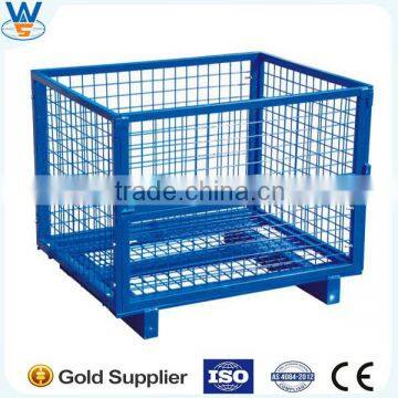 Warehouse Galvanized Cage Stackable Wire Cage Container photo-2