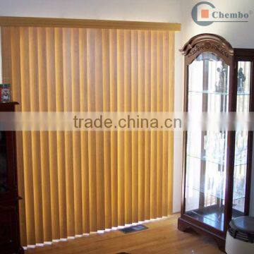 wood vertical blinds curtain track/blind cane