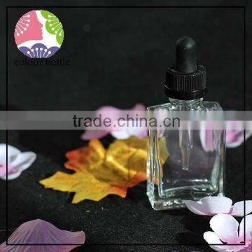 trade assurance hot selling 15ml glass bottle with dropper ,30ml square glass bottle with dropper ,boston amber glass bottle