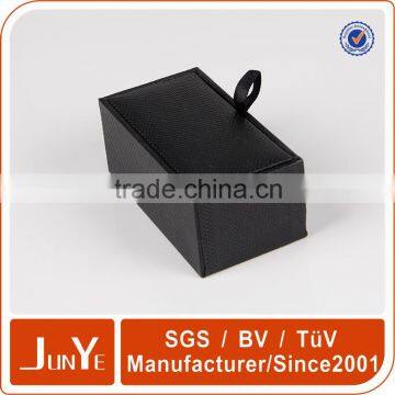 Wholesale black cardboard cufflink gift box