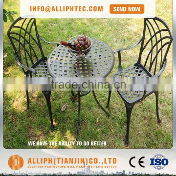 3pcs dinning table set aluminum garden furniture