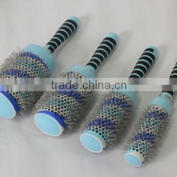 2014 new heat remind professional ceramic ionic hair brush guangzhou factory