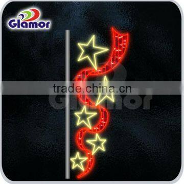 Outdoor decoration street lamp post motif light