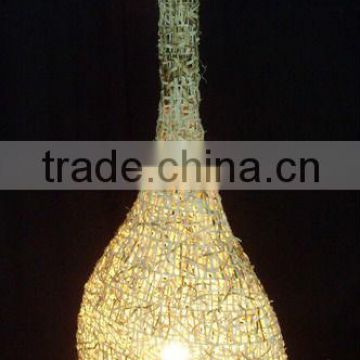 Brown Modern Rattan Floor Lamp Or Light