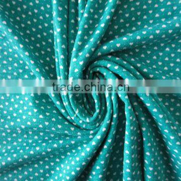 96% Poly spun 4% spandex knitted print fabric for underwear