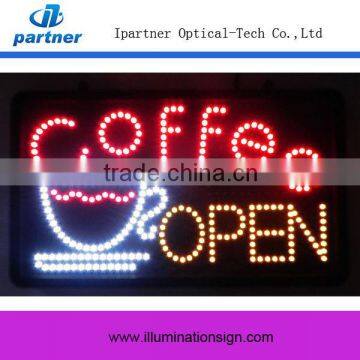 Super Bright Coffee LED NEON Open Sign