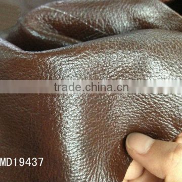 Soft glossy Genuine leather for sofa,car and handbag abrasion resistant