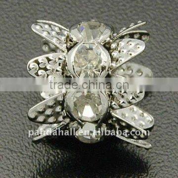 Brass Rhinestone Beads Charms Wholesale(RB-Q024-N)