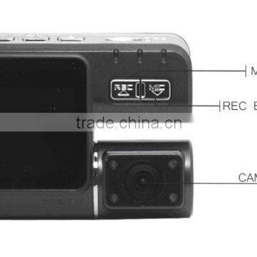 i1000 Car DVR Black Box Car Recorder with Rear Camera