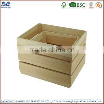 wooden crate box/unfinished wood toy box/wood box vaporizer