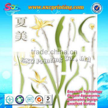 China supplier custom gel sticker, window gel art sticker, gel wall stickers