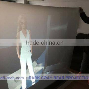 Top quality Transparent film Holographic Rear Projection Screen Film for window shop display