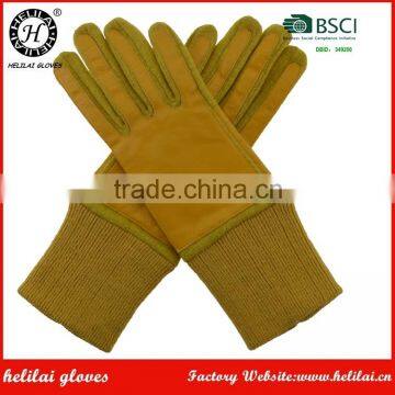 Helilai 2016 yellow wool palm gloves E- touch ladies warm winter gloves