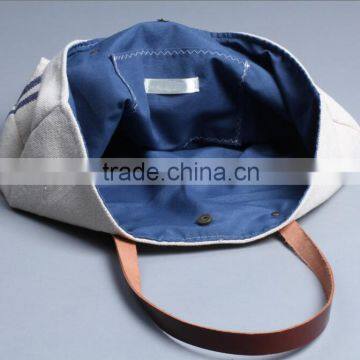 Super Quality Large Summer Beach Bag Leather Handles Wholesale photo-4