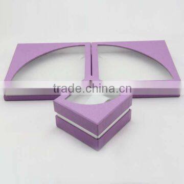 High quality cardboard gift boxes with clear window with insert